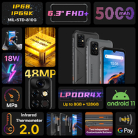 UMIDIGI BISON PRO wersja globalna wytrzymały telefon 128GB IP68 Helio G80 NFC 48MP potrójny aparat 6.3 "FHD + 5000mAh bateria Smartphone 2